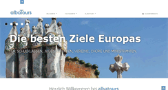 Desktop Screenshot of albatours.de
